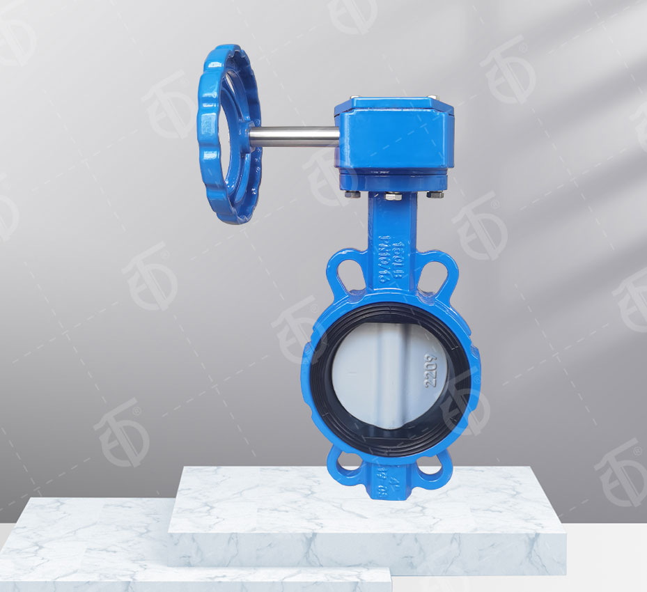 对夹中线蝶阀（蜗轮）